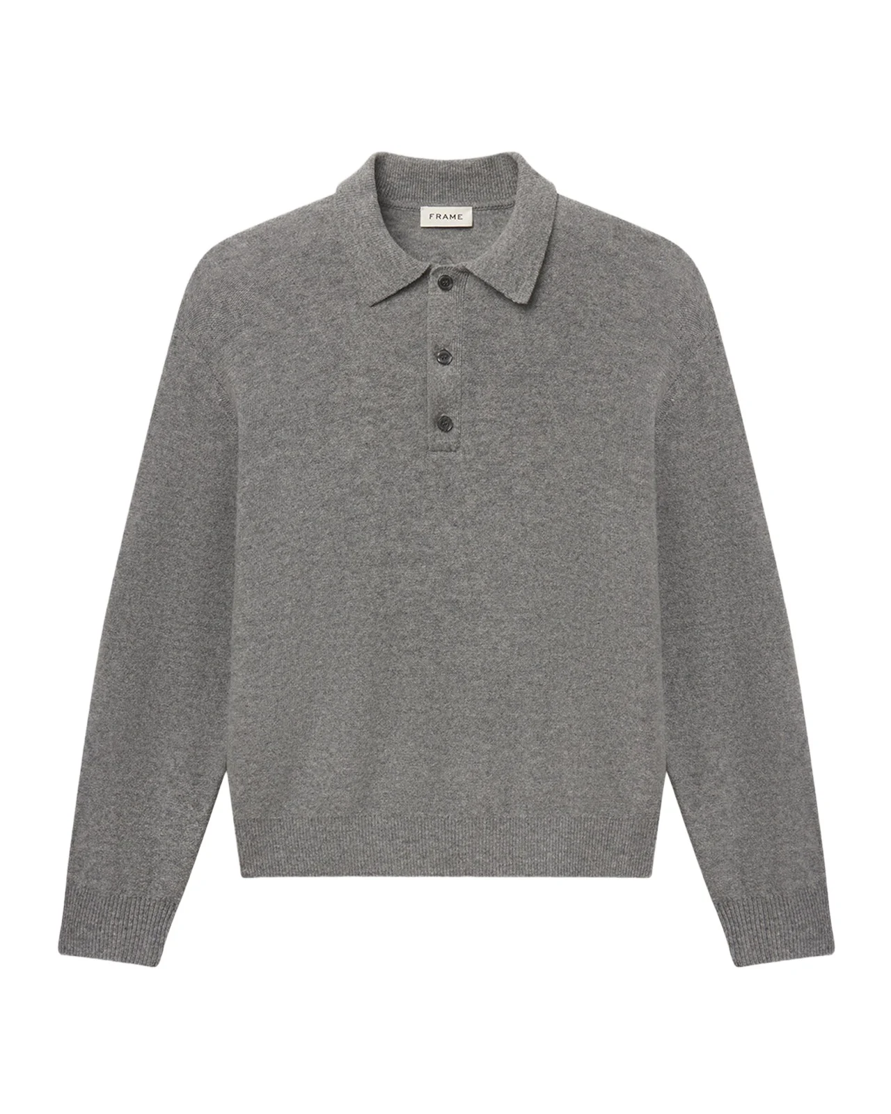 Men's Boiled Wool Polo Sweater