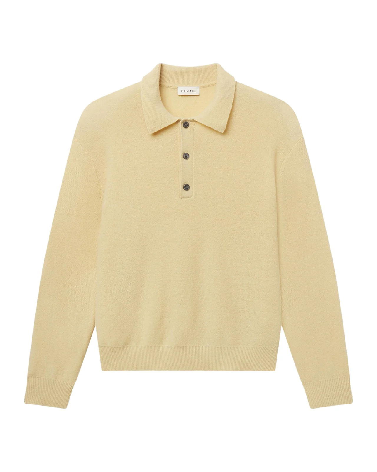 Frame Men's Boiled Wool Polo Sweater