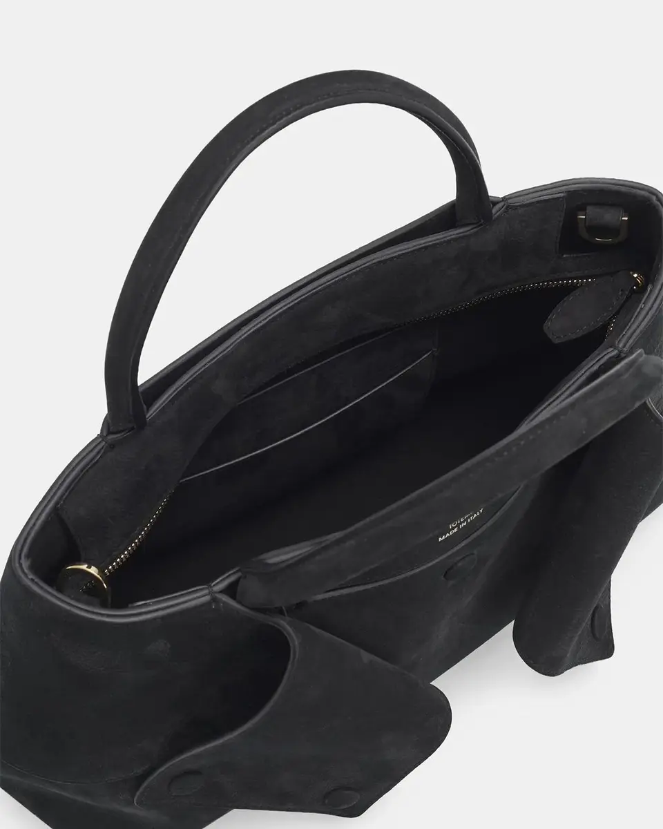TOTEME Mercer Nubuck Leather Top-Handle Bag | Thumbnail 3 TOTEME Mercer Nubuck Leather Top-Handle Bag | Thumbnail 3