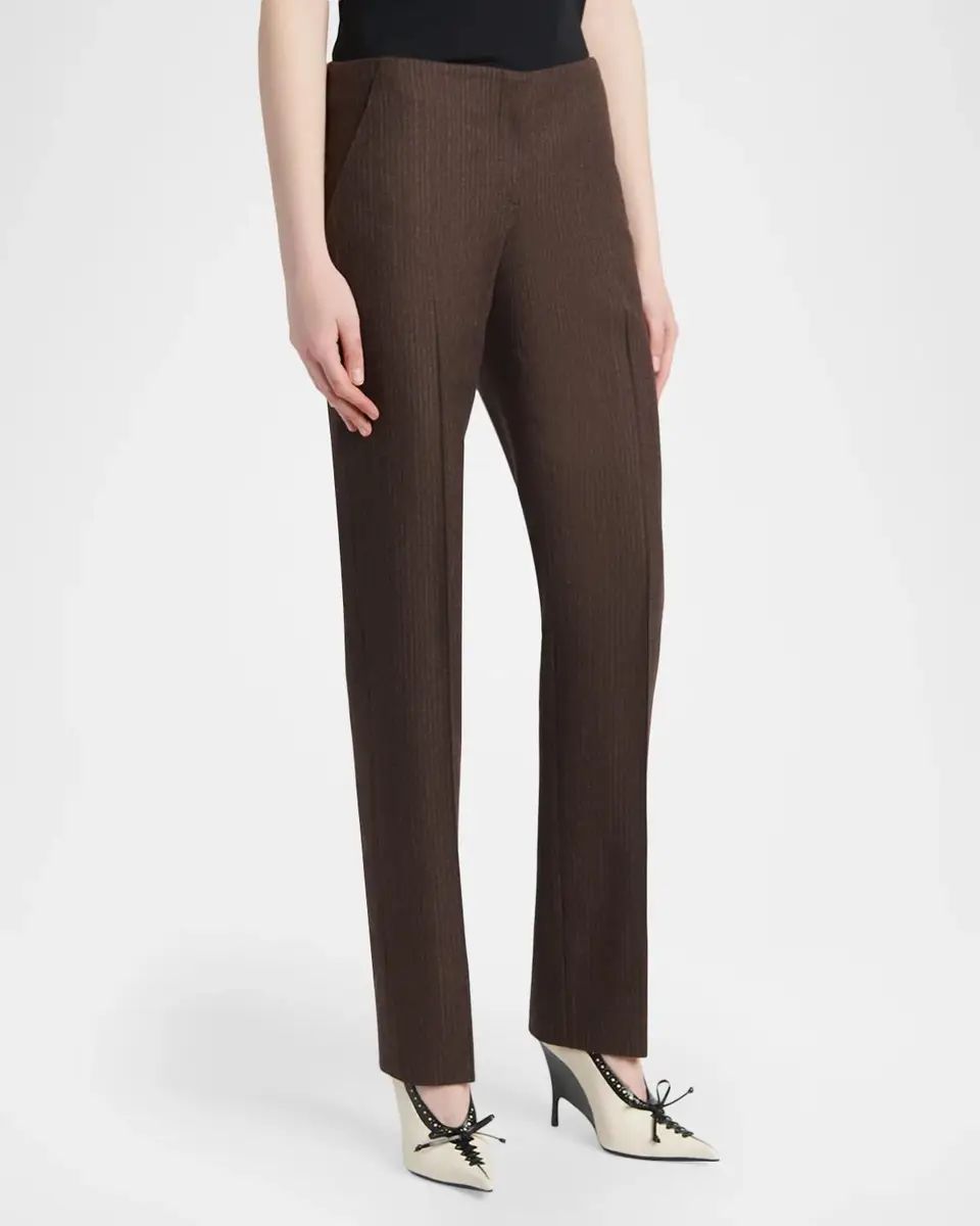 Alexander McQueen Crop Wool Cigarette Trousers | Thumbnail 4