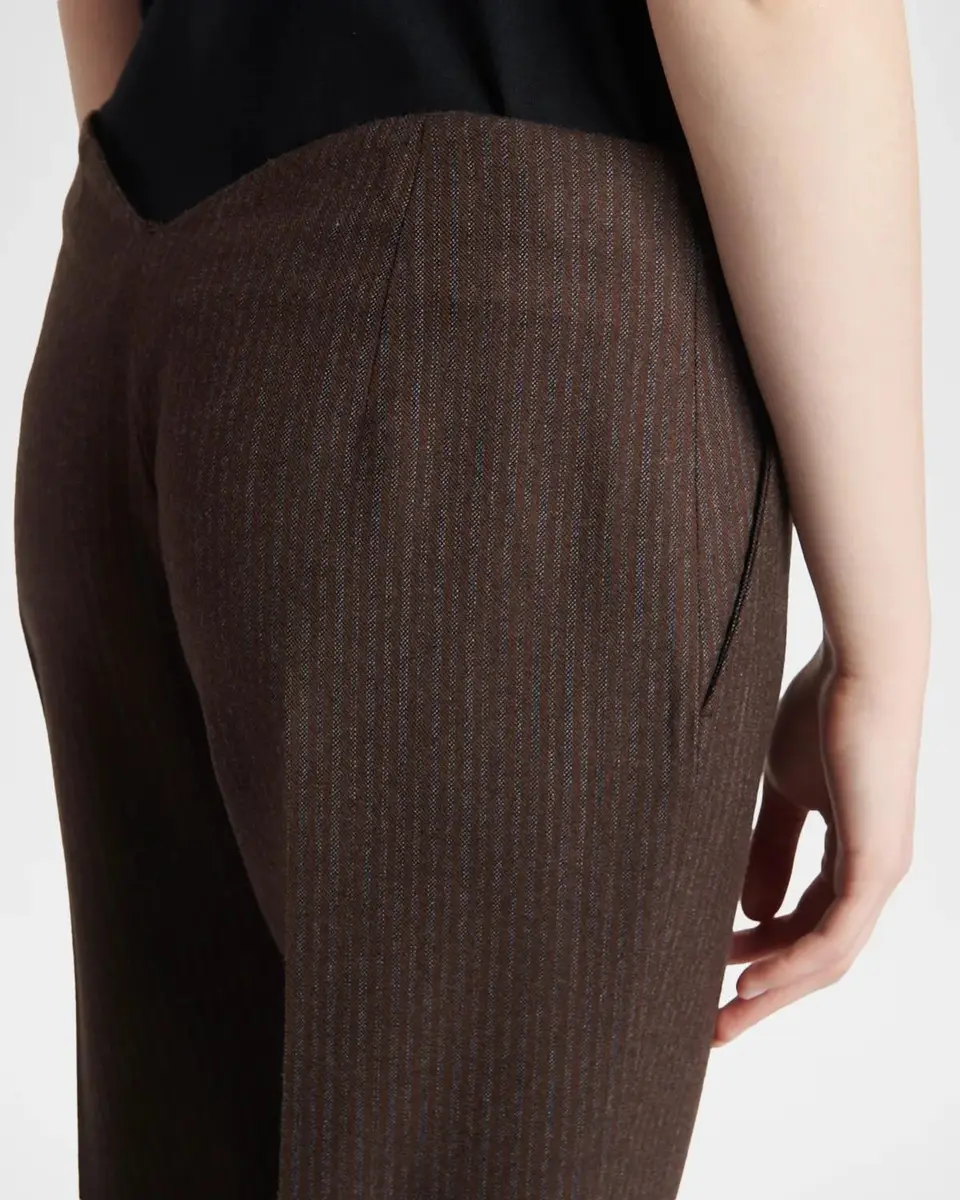 Alexander McQueen Crop Wool Cigarette Trousers | Thumbnail 5