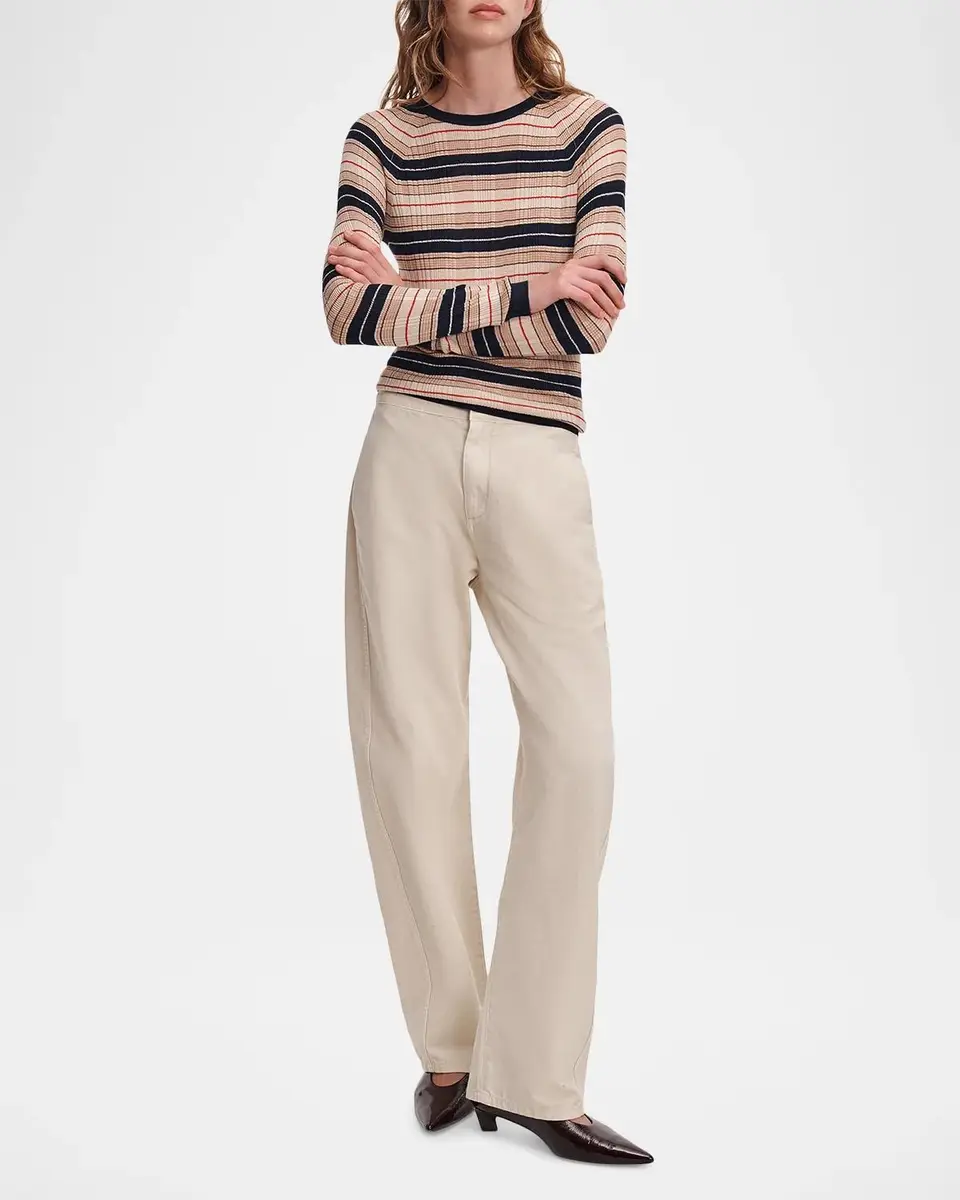rag & bone Teresa Striped Silk-Blend Sweater | Thumbnail 2