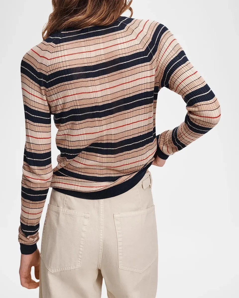 rag & bone Teresa Striped Silk-Blend Sweater | Thumbnail 3