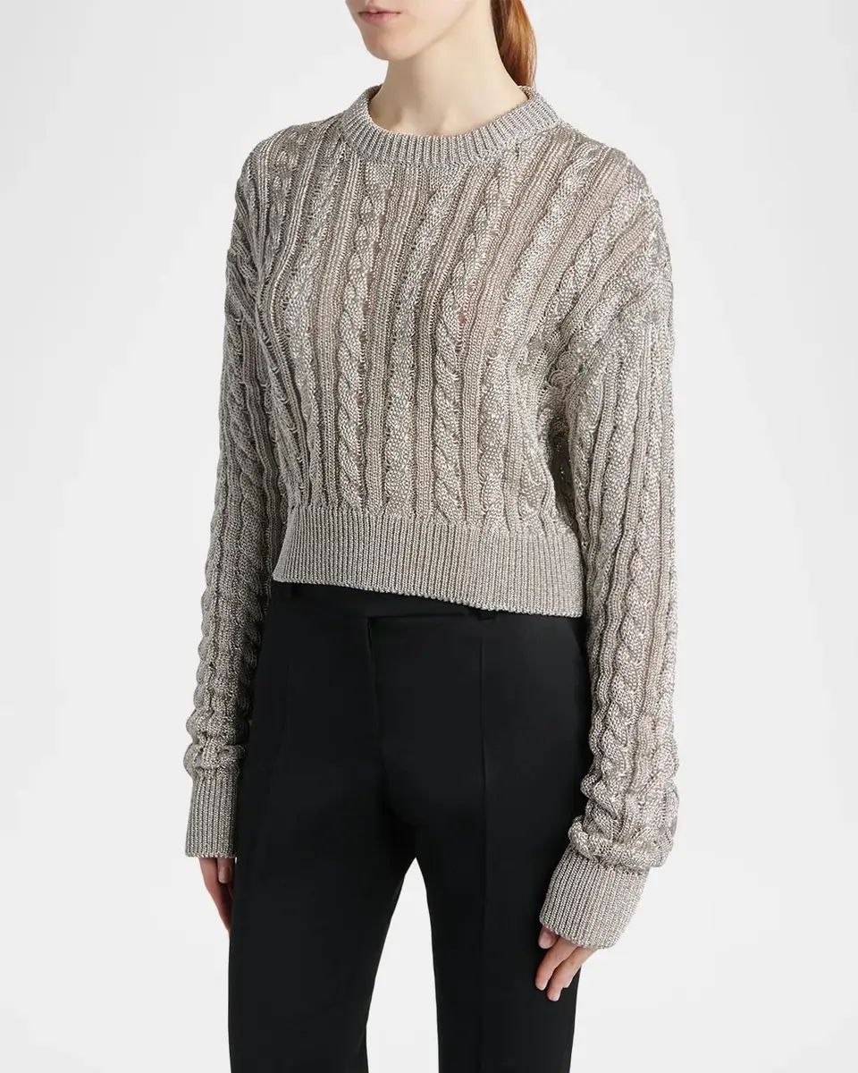 Alexander McQueen Cable-Knit Sweater | Thumbnail 4 Alexander McQueen Cable-Knit Sweater | Thumbnail 4