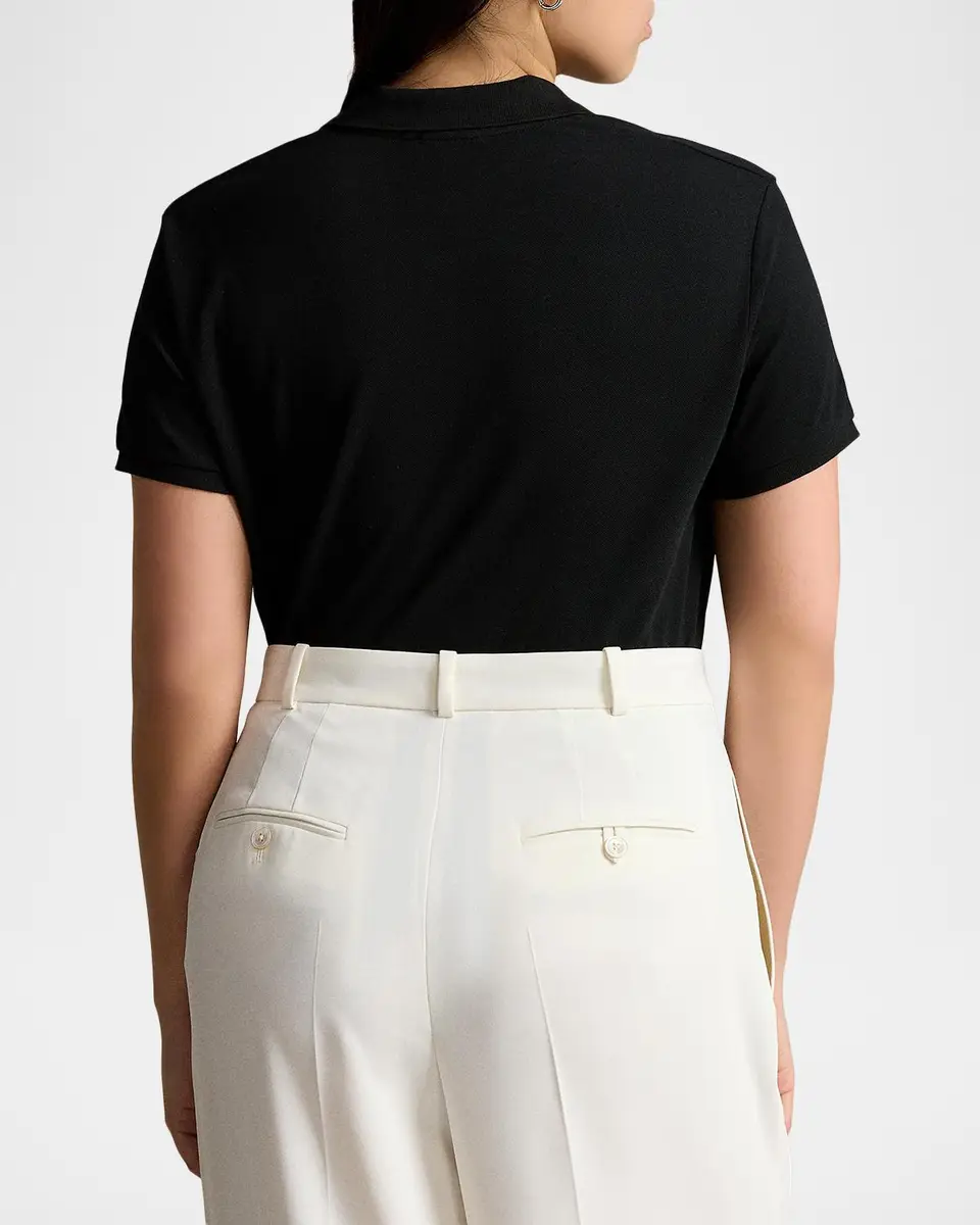 Polo Ralph Lauren Julie Slim-Fit Stretch Polo Shirt | Thumbnail 3 Polo Ralph Lauren Julie Slim-Fit Stretch Polo Shirt | Thumbnail 3