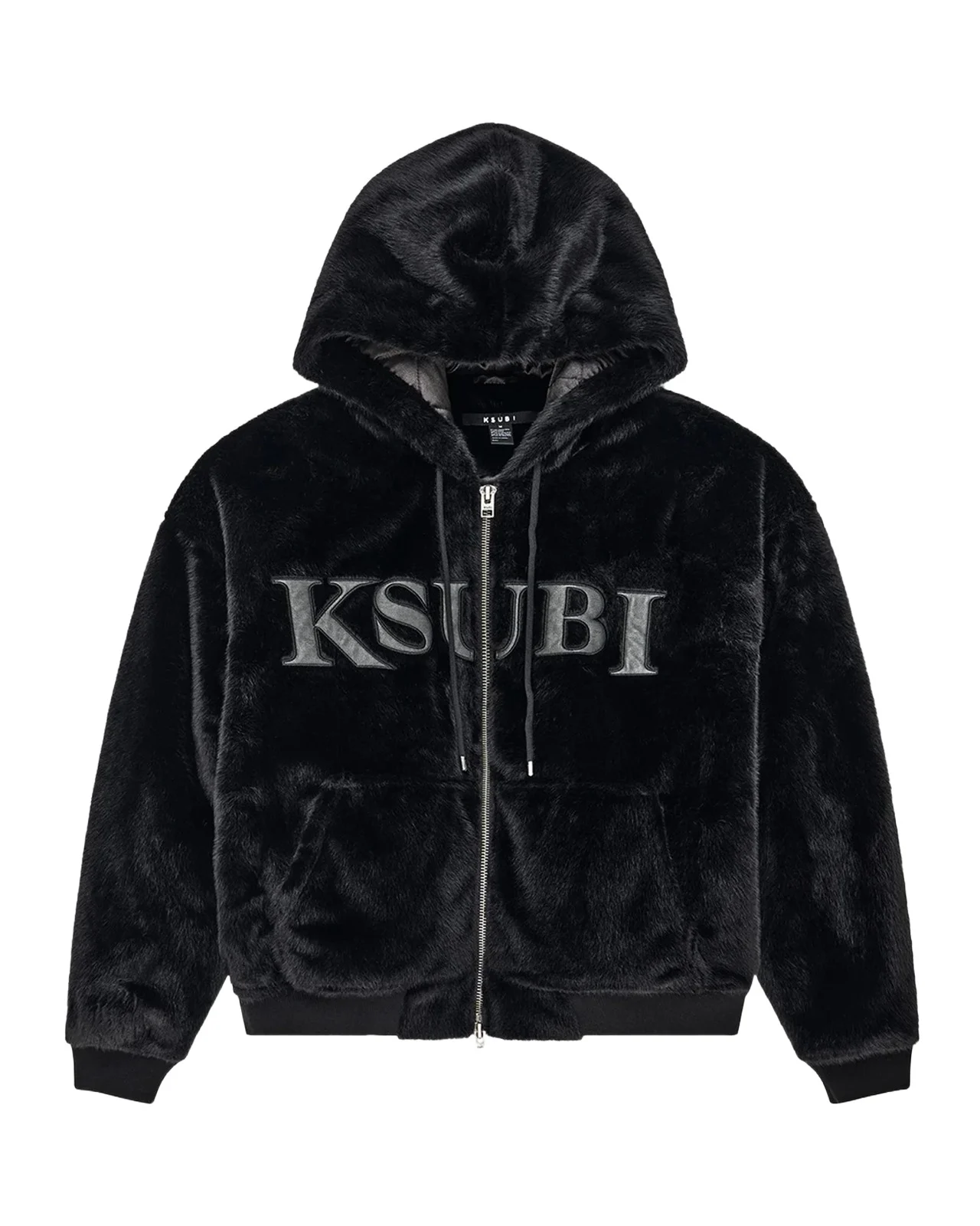 Ksubi Men's Walkout Logo Faux-Fur Hooded Jacket