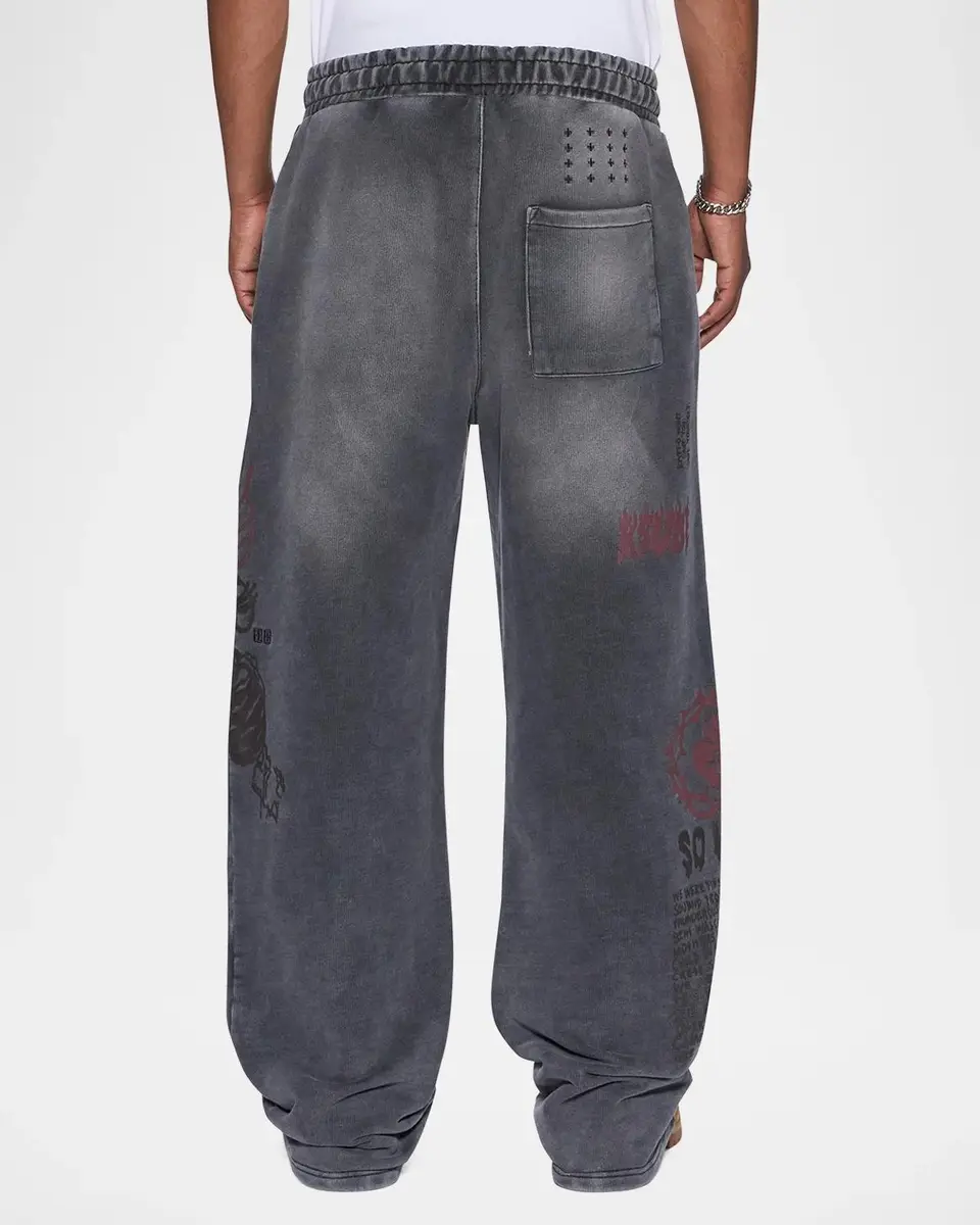 Ksubi Printed Cotton Wide-Leg Track Pants | Thumbnail 2 Ksubi Printed Cotton Wide-Leg Track Pants | Thumbnail 2