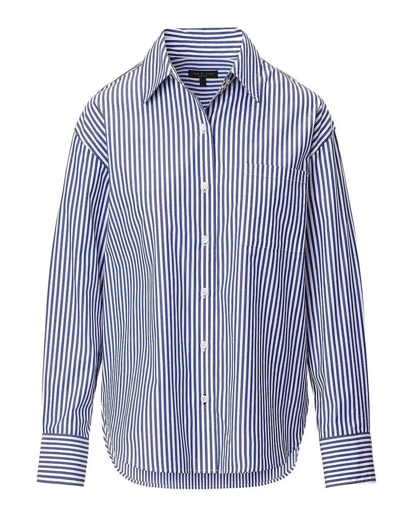 rag & bone Connie Stripe Long-Sleeve Shirt