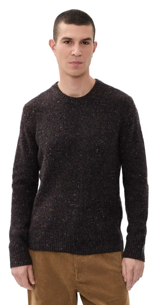Alex Mill Donegal Crew Neck Sweater Pinot Noir L | Image 1 Alex Mill Donegal Crew Neck Sweater Pinot Noir L | Image 1