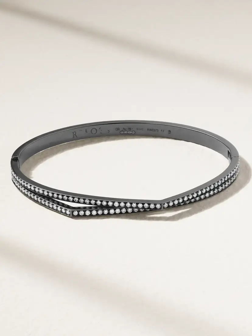 Repossi Antifer 18-karat Blackened Gold Diamond Bracelet | Image 1 Repossi Antifer 18-karat Blackened Gold Diamond Bracelet | Image 1