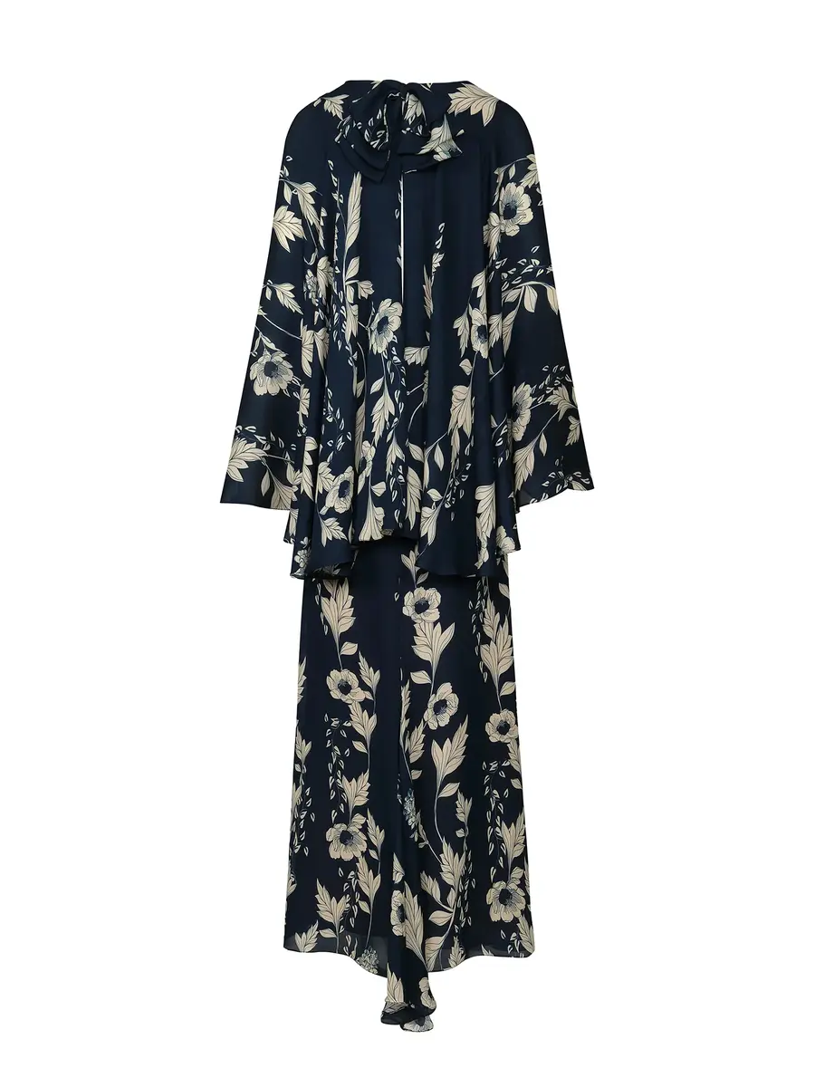 Johanna Ortiz Hibiscus Traditional Silk Maxi Dress | Thumbnail 2 Johanna Ortiz Hibiscus Traditional Silk Maxi Dress | Thumbnail 2