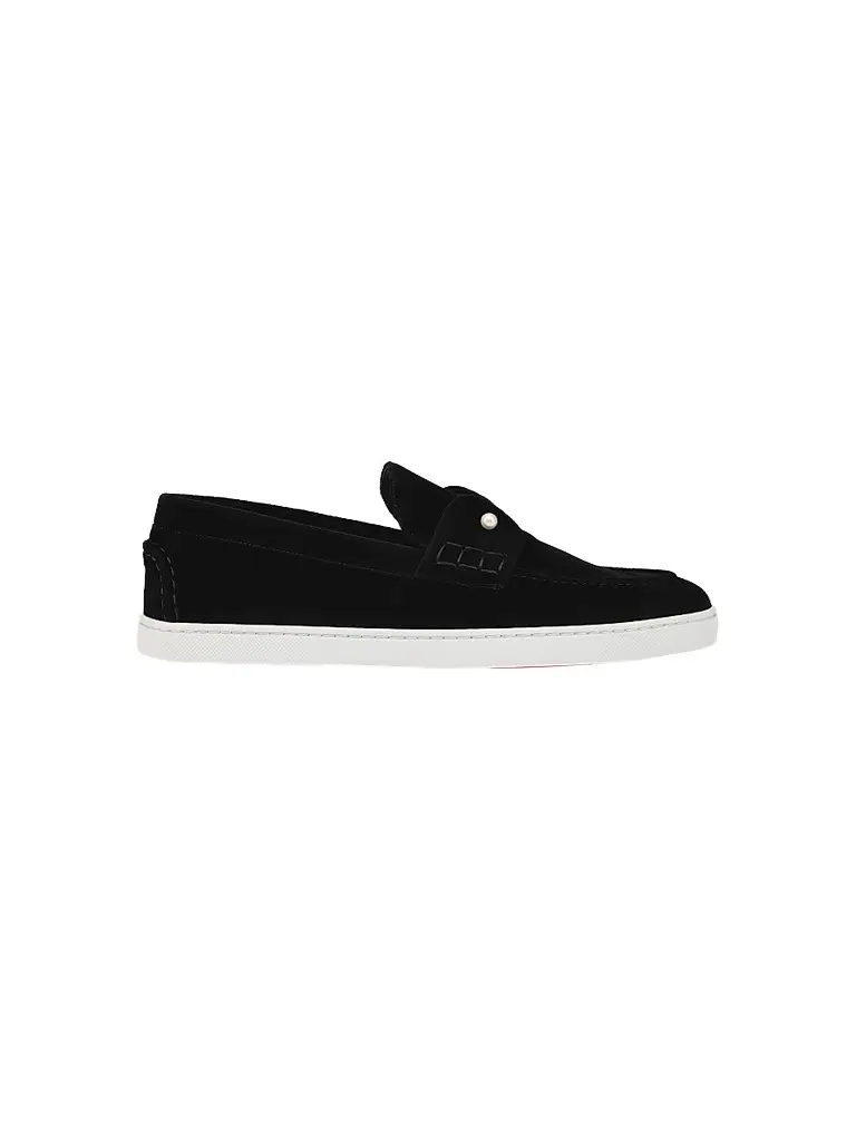 Christian Louboutin Men's Chambeliboat Loafers - Black | Image 1 Christian Louboutin Men's Chambeliboat Loafers - Black | Image 1