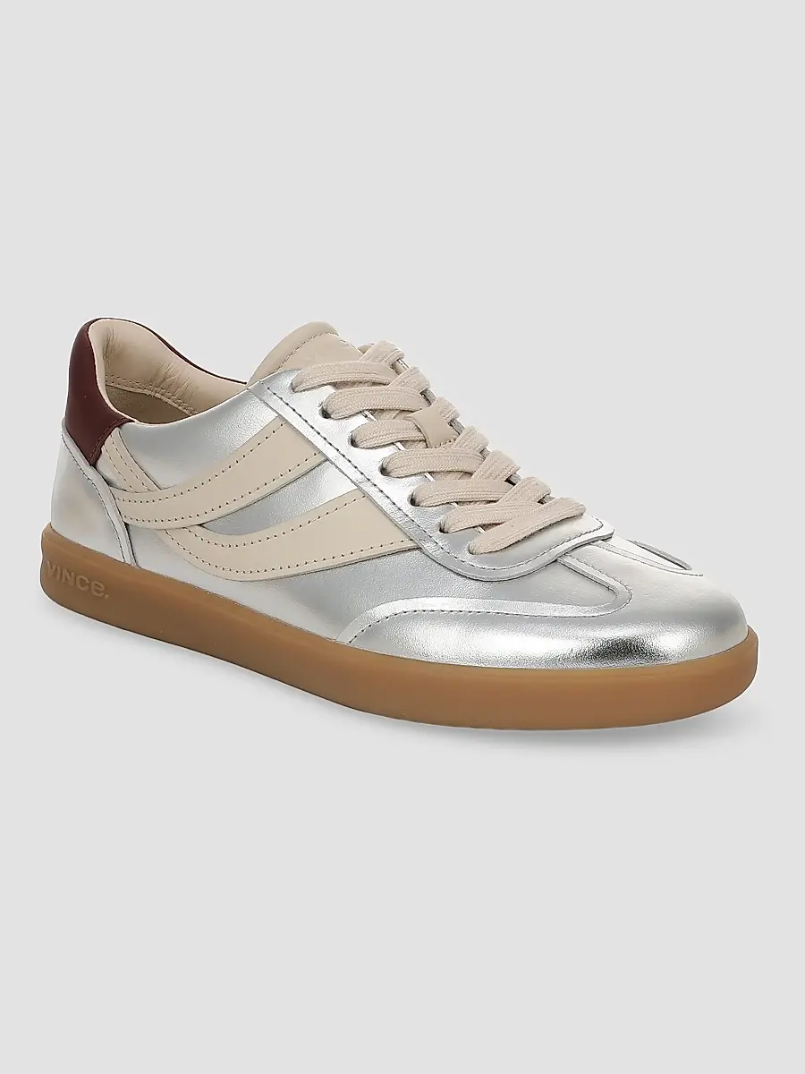 Vince Women's Oasis Leather Low-Top Sneakers | Thumbnail 2 Vince Women's Oasis Leather Low-Top Sneakers | Thumbnail 2