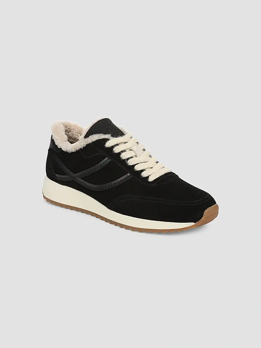 Vince Women's Santa Monica Shearling & Suede Low-Top Sneakers | Thumbnail 2 Vince Women's Santa Monica Shearling & Suede Low-Top Sneakers | Thumbnail 2