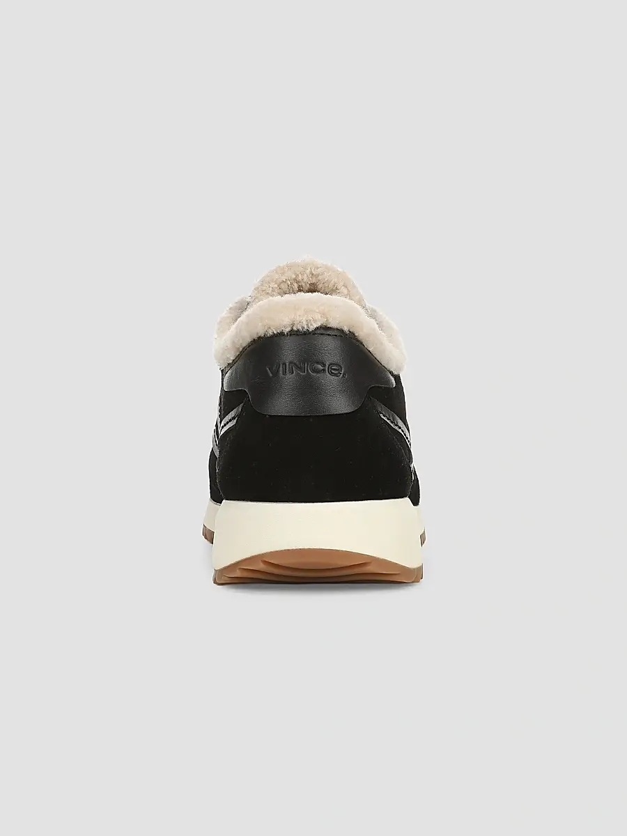 Vince Women's Santa Monica Shearling & Suede Low-Top Sneakers | Thumbnail 3 Vince Women's Santa Monica Shearling & Suede Low-Top Sneakers | Thumbnail 3
