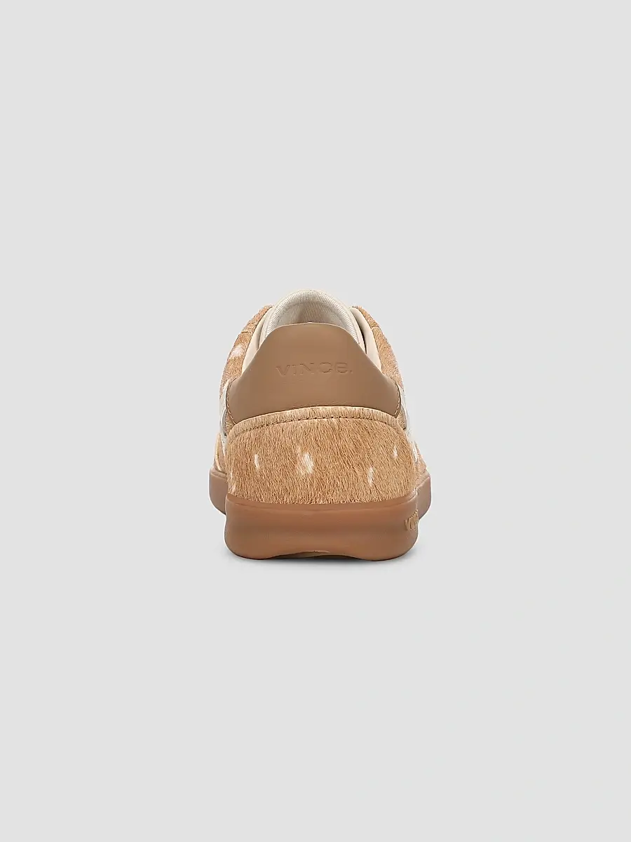 Vince Women's Oasis Deer-Print Calf Hair Low-Top Sneakers | Thumbnail 3