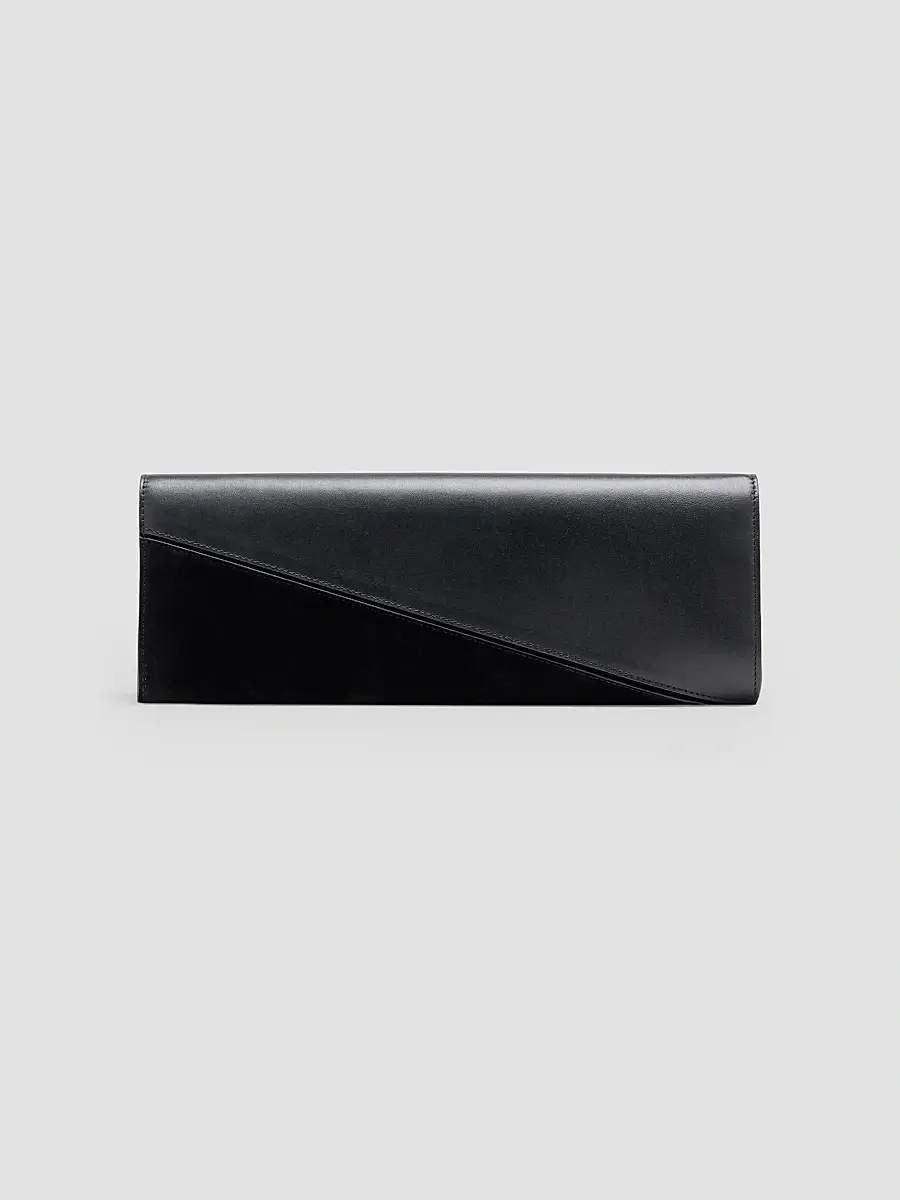 Proenza Schouler Women's Hex Leather & Suede Clutch - Black | Thumbnail 2 Proenza Schouler Women's Hex Leather & Suede Clutch - Black | Thumbnail 2