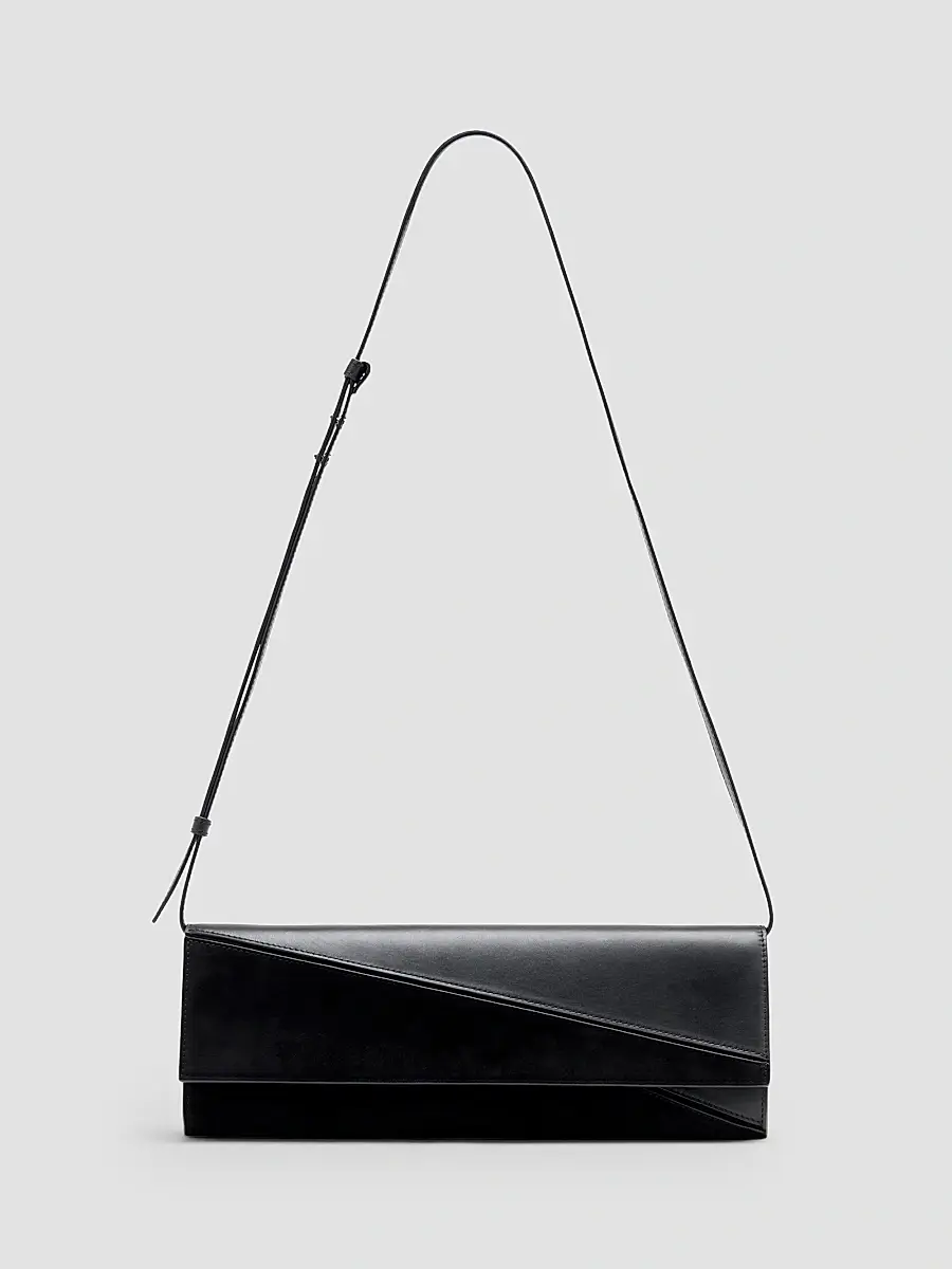 Proenza Schouler Women's Hex Leather & Suede Clutch - Black | Thumbnail 4 Proenza Schouler Women's Hex Leather & Suede Clutch - Black | Thumbnail 4