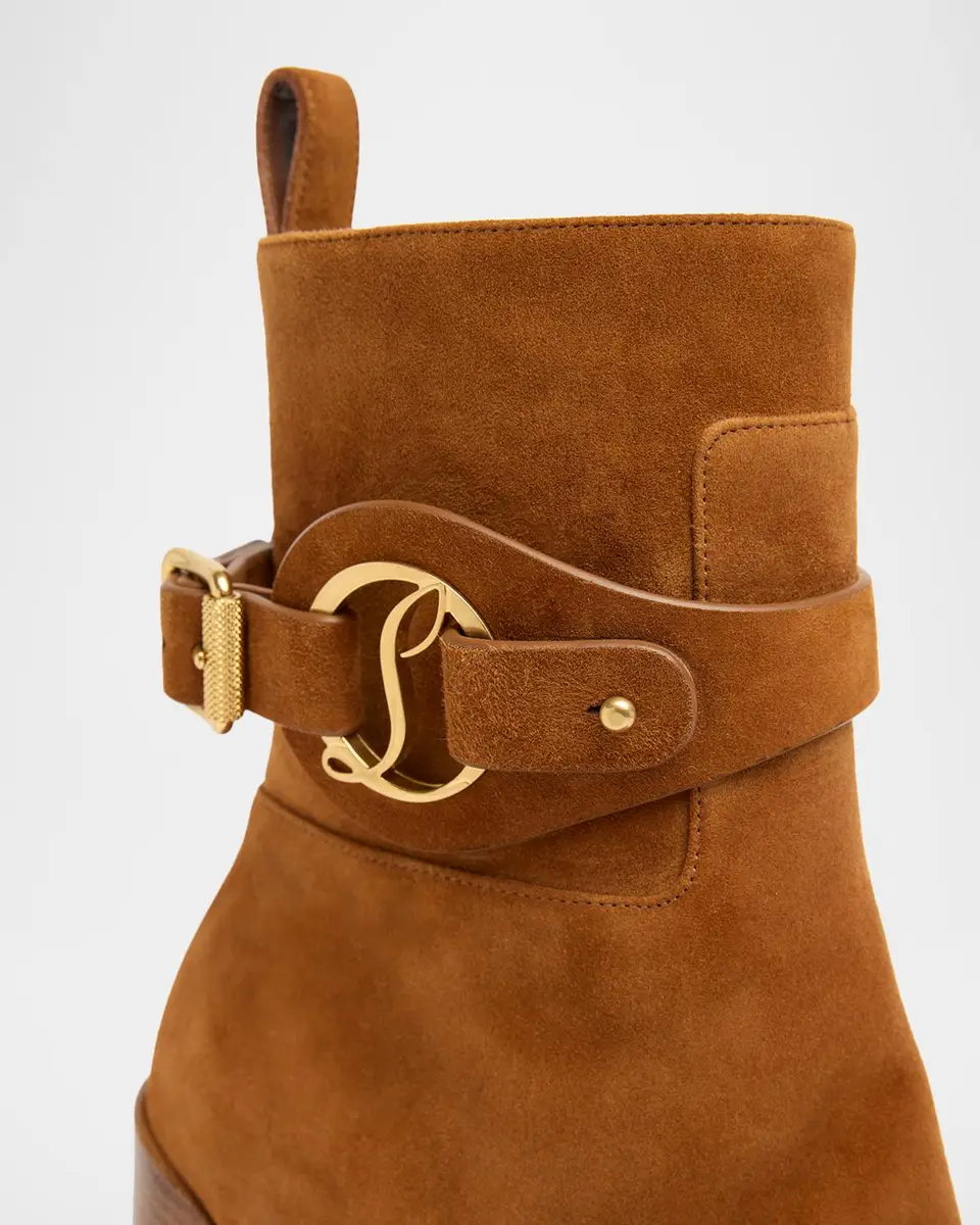 Christian Louboutin 100mm Dianouchette Suede Ankle Boots | Thumbnail 3 Christian Louboutin 100mm Dianouchette Suede Ankle Boots | Thumbnail 3