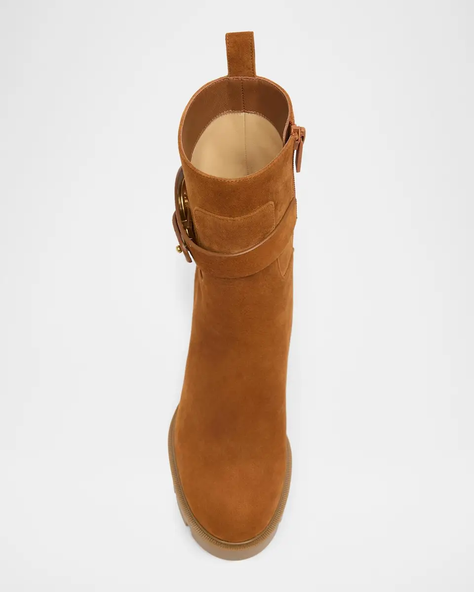 Christian Louboutin 100mm Dianouchette Suede Ankle Boots | Thumbnail 4 Christian Louboutin 100mm Dianouchette Suede Ankle Boots | Thumbnail 4