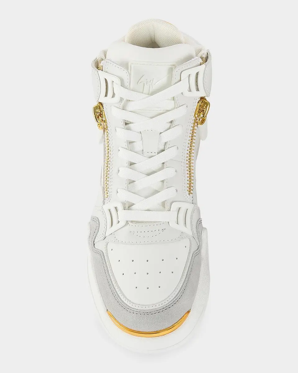 Giuseppe Zanotti Men's Gz Ghost High-Top Sneakers | Thumbnail 4 Giuseppe Zanotti Men's Gz Ghost High-Top Sneakers | Thumbnail 4