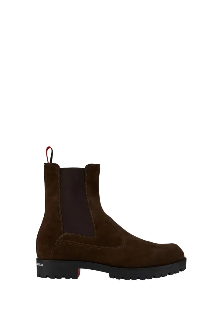 Christian Louboutin Men's Cavernos Leather Chelsea Boots | Image 1 Christian Louboutin Men's Cavernos Leather Chelsea Boots | Image 1