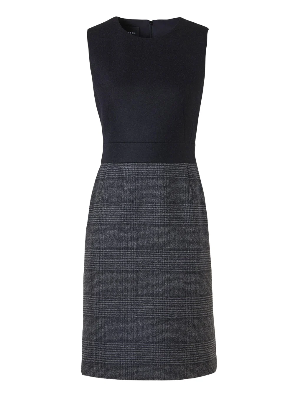 Akris Prince Of Whales Wool Double-Face Sleeveless Dress