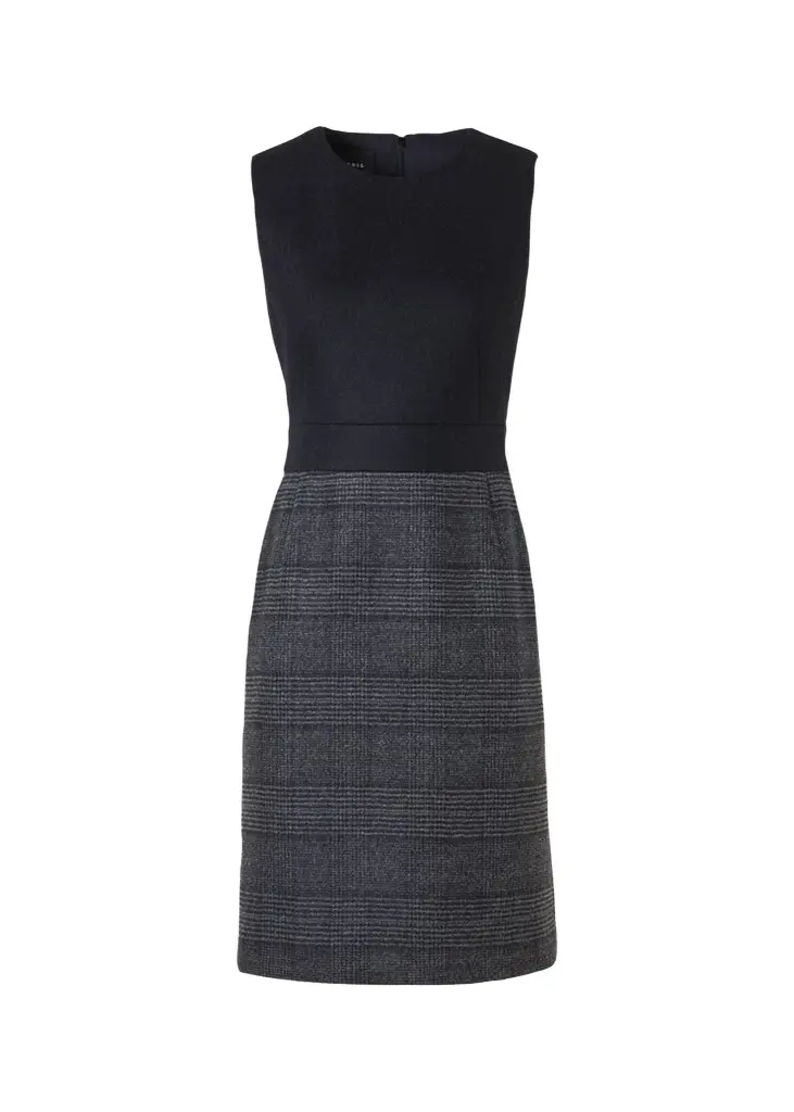 Akris Prince Of Whales Wool Double-Face Sleeveless Dress | Image 1 Akris Prince Of Whales Wool Double-Face Sleeveless Dress | Image 1