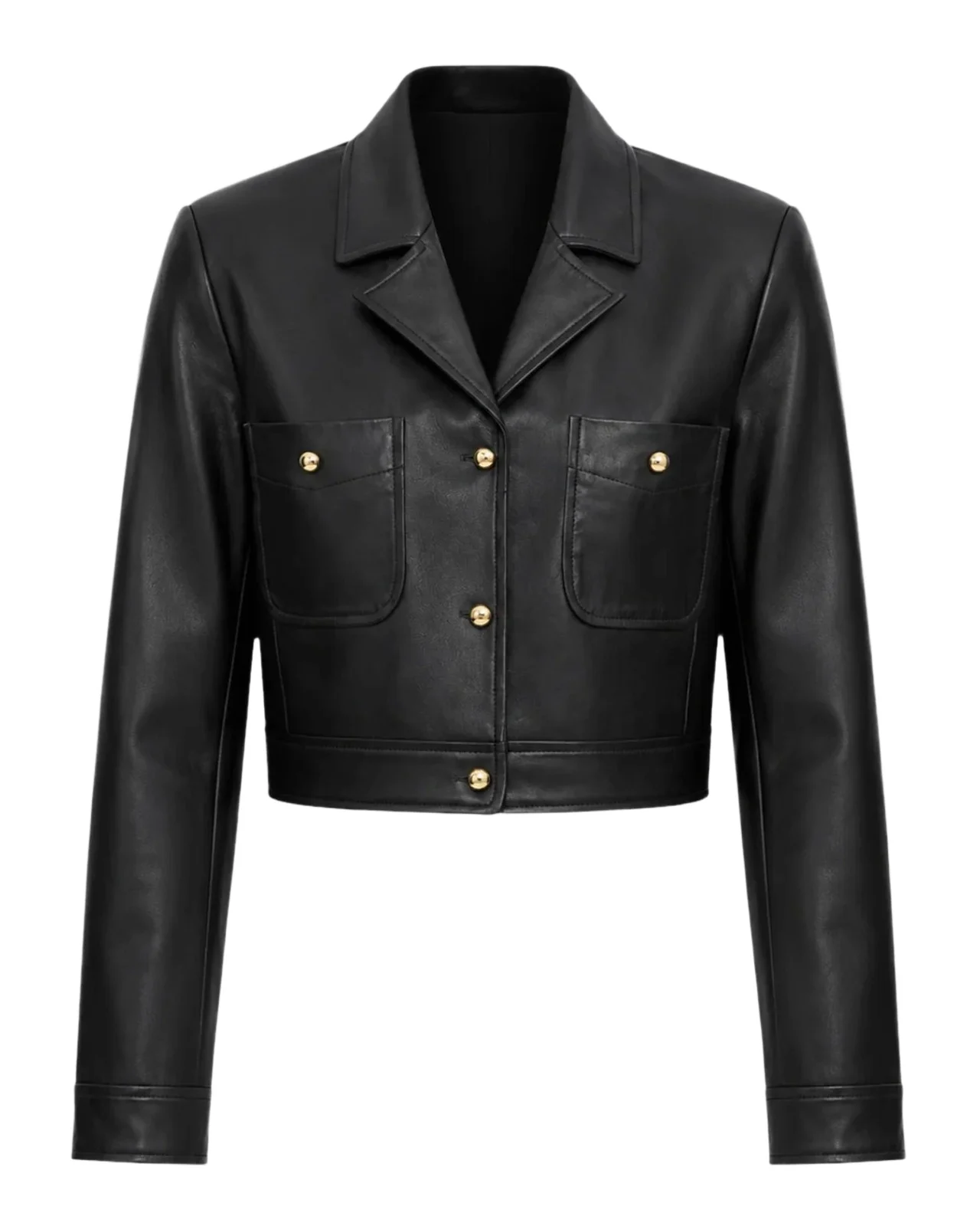 Lorena Leather Crop Jacket Lorena Leather Crop Jacket