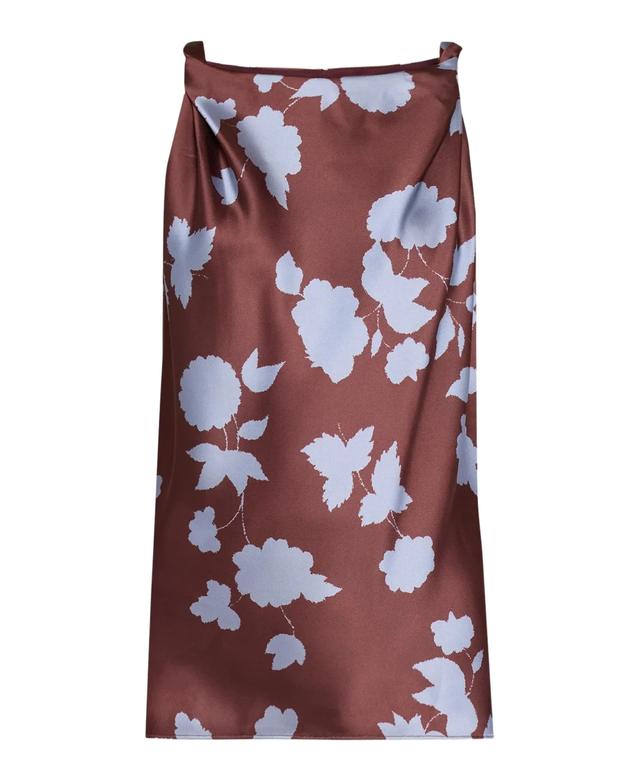 Penny Twisted-Shoulder Sleeveless Satin Top Penny Twisted-Shoulder Sleeveless Satin Top
