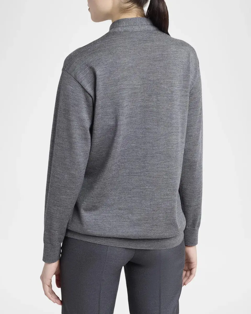 Valentino Garavani Neck-Scarf Wool Knit Sweater | Thumbnail 3 Valentino Garavani Neck-Scarf Wool Knit Sweater | Thumbnail 3