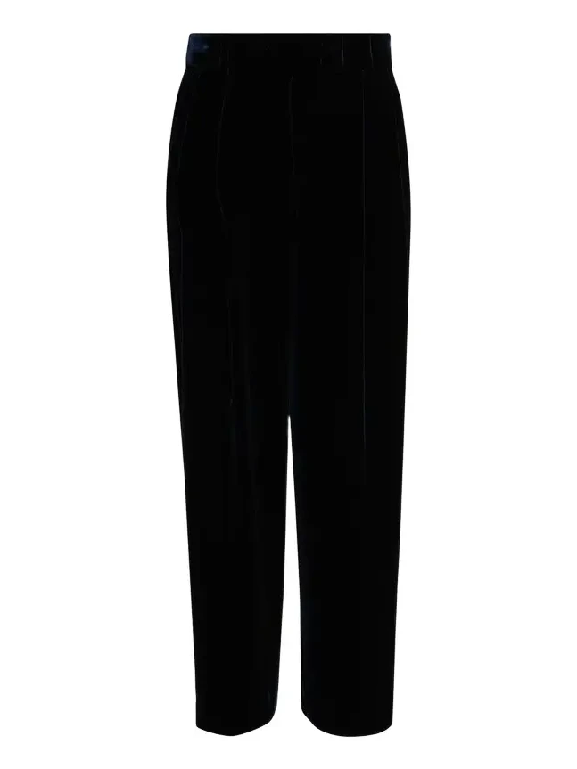 Velvet Silk-Blend Pleated Pants Velvet Silk-Blend Pleated Pants