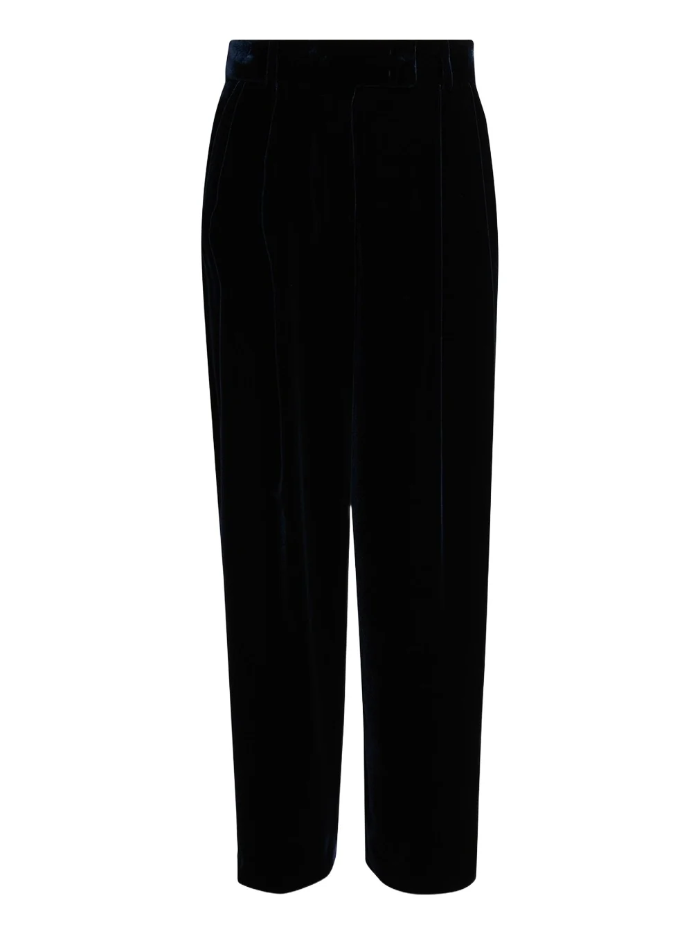 Giorgio Armani Velvet Silk-Blend Pleated Pants