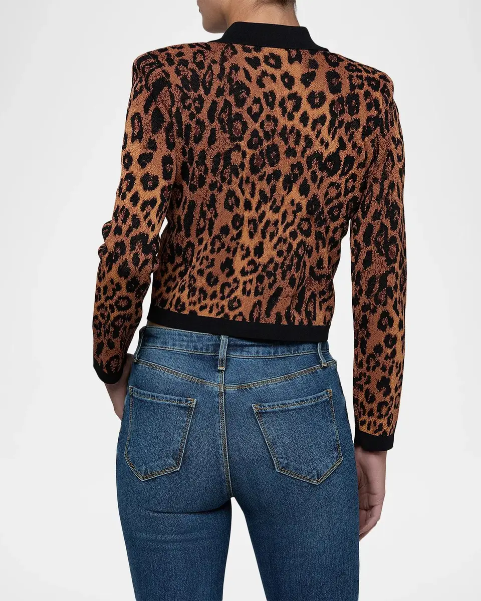 L'Agence Western Toile Osiris Jacquard Cardigan | Thumbnail 3