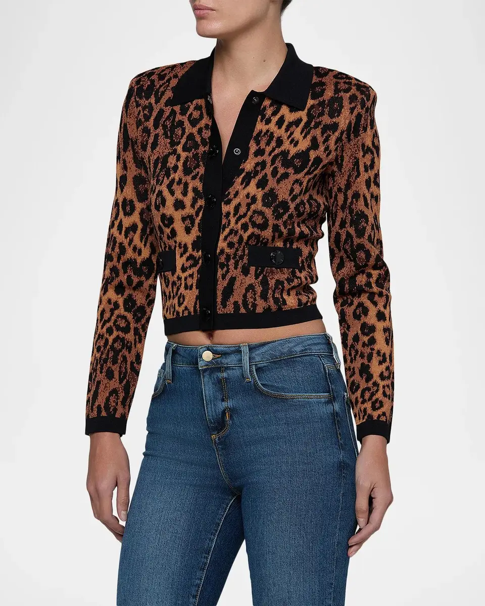 L'Agence Western Toile Osiris Jacquard Cardigan | Thumbnail 5