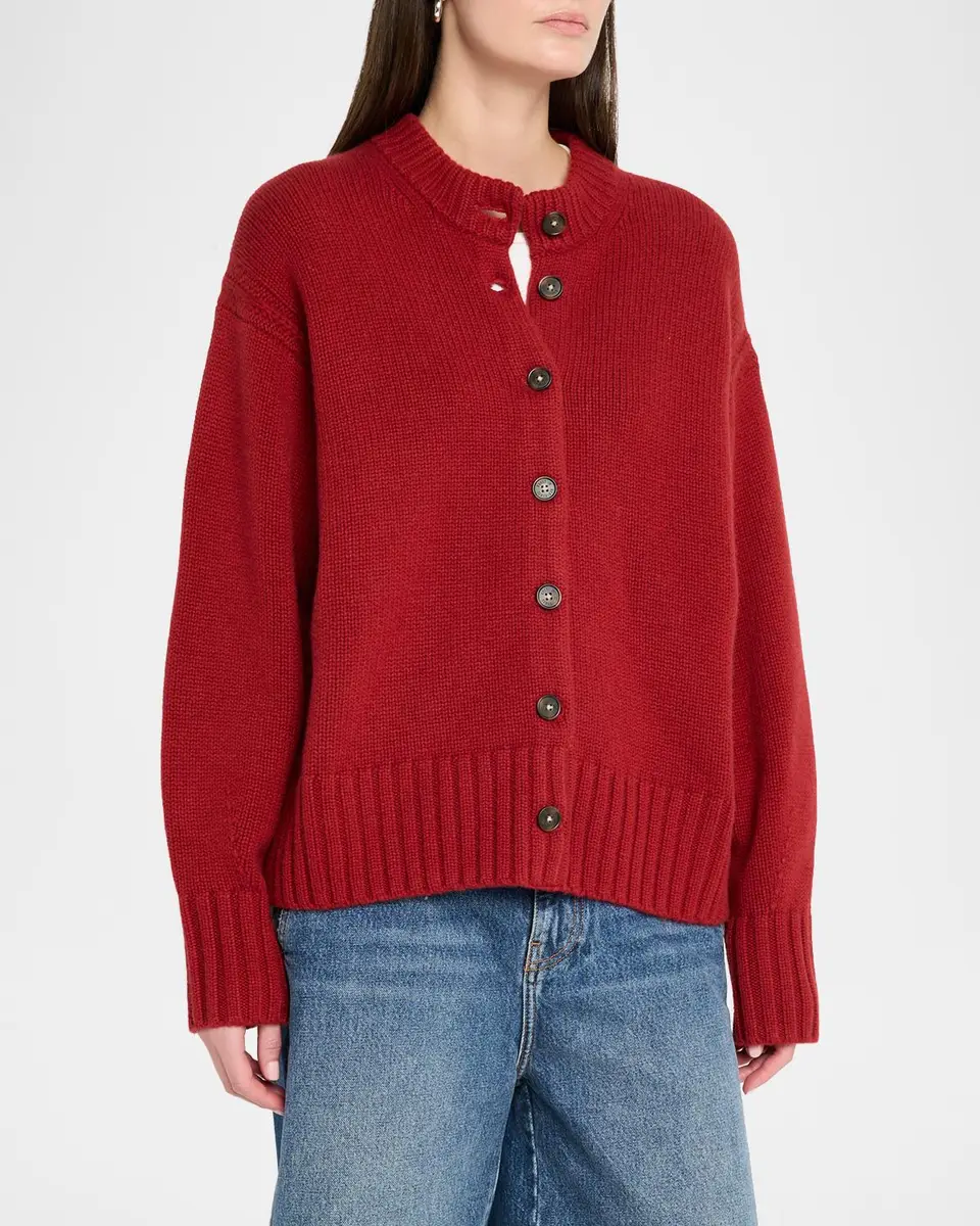 Guest In Residence Cozy Cashmere Crewneck Cardigan | Thumbnail 4