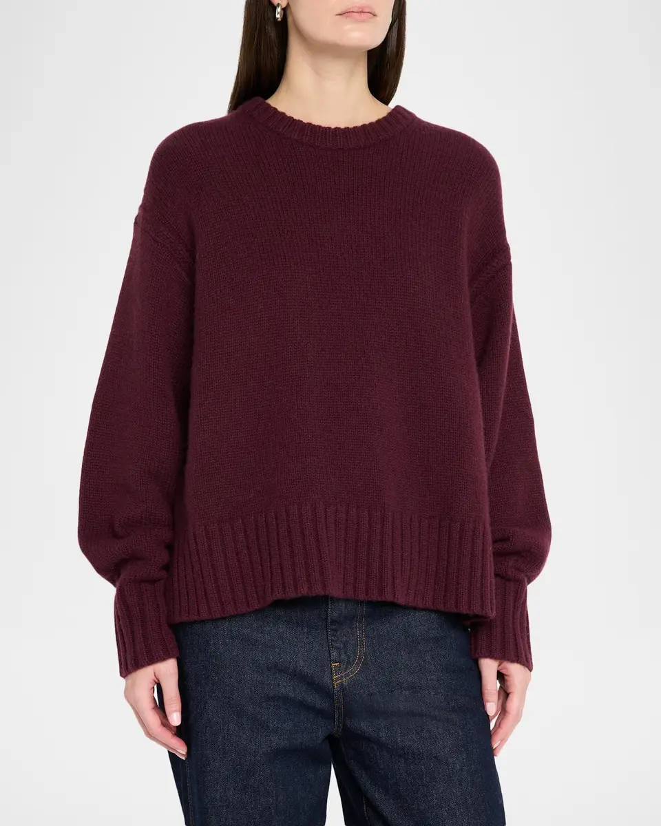 Guest In Residence Cozy Cashmere Crewneck Sweater | Thumbnail 4 Guest In Residence Cozy Cashmere Crewneck Sweater | Thumbnail 4