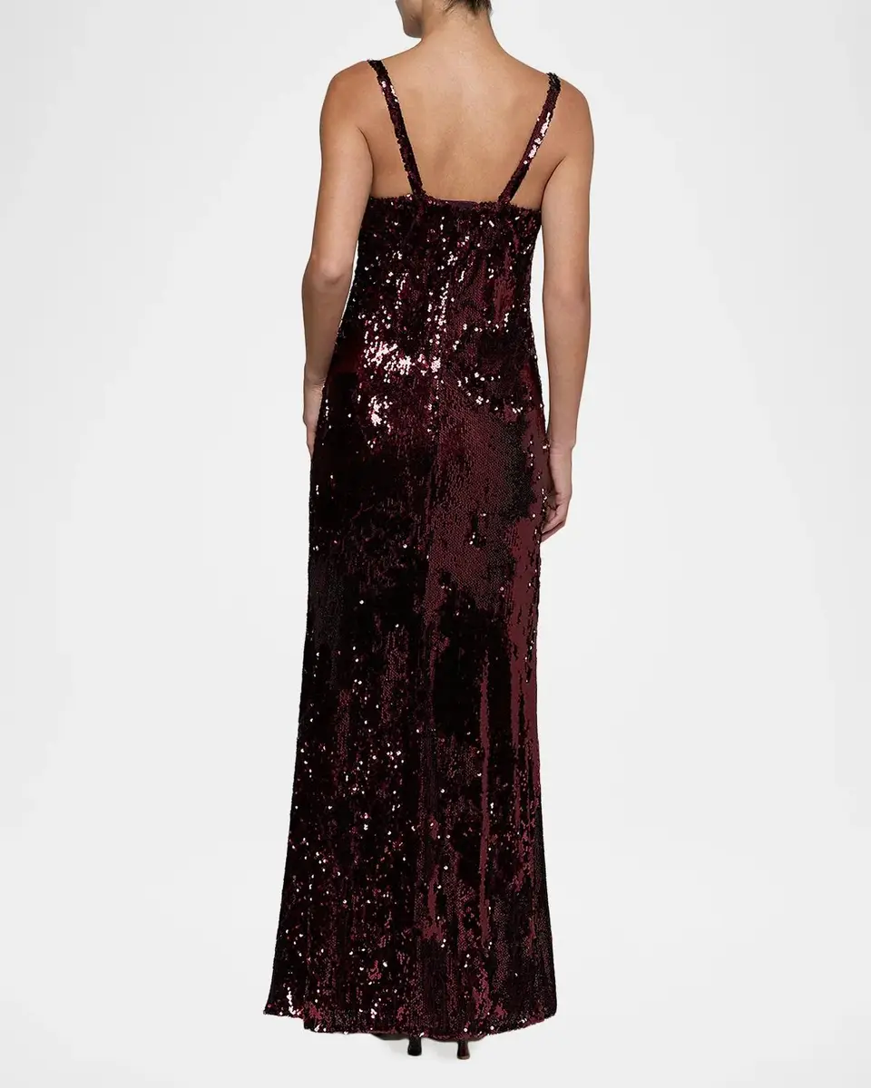 L'Agence Sayla Bias-Cut Sequined Gown | Thumbnail 3 L'Agence Sayla Bias-Cut Sequined Gown | Thumbnail 3