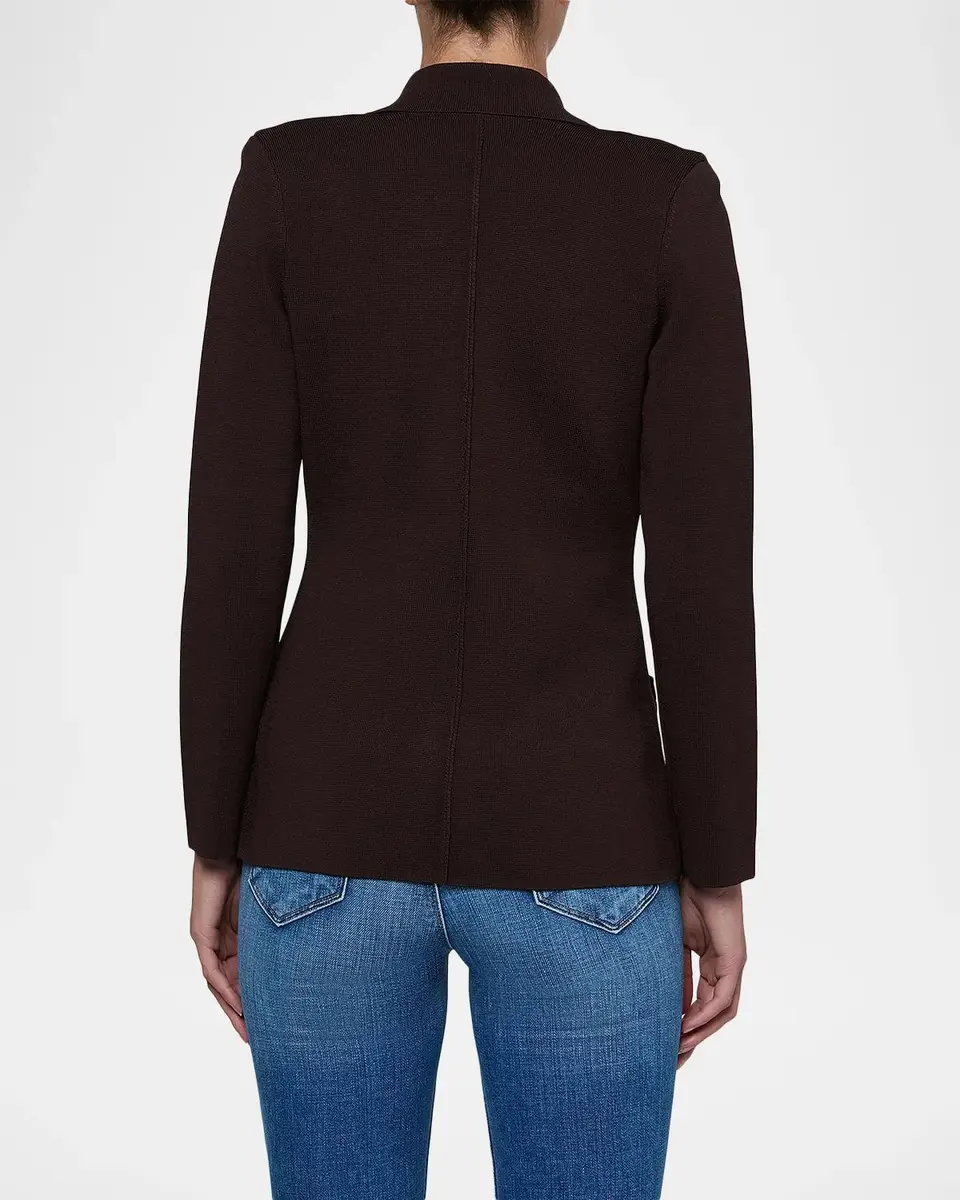 L'Agence Amelia Knit Double-Breasted Blazer | Thumbnail 3 L'Agence Amelia Knit Double-Breasted Blazer | Thumbnail 3