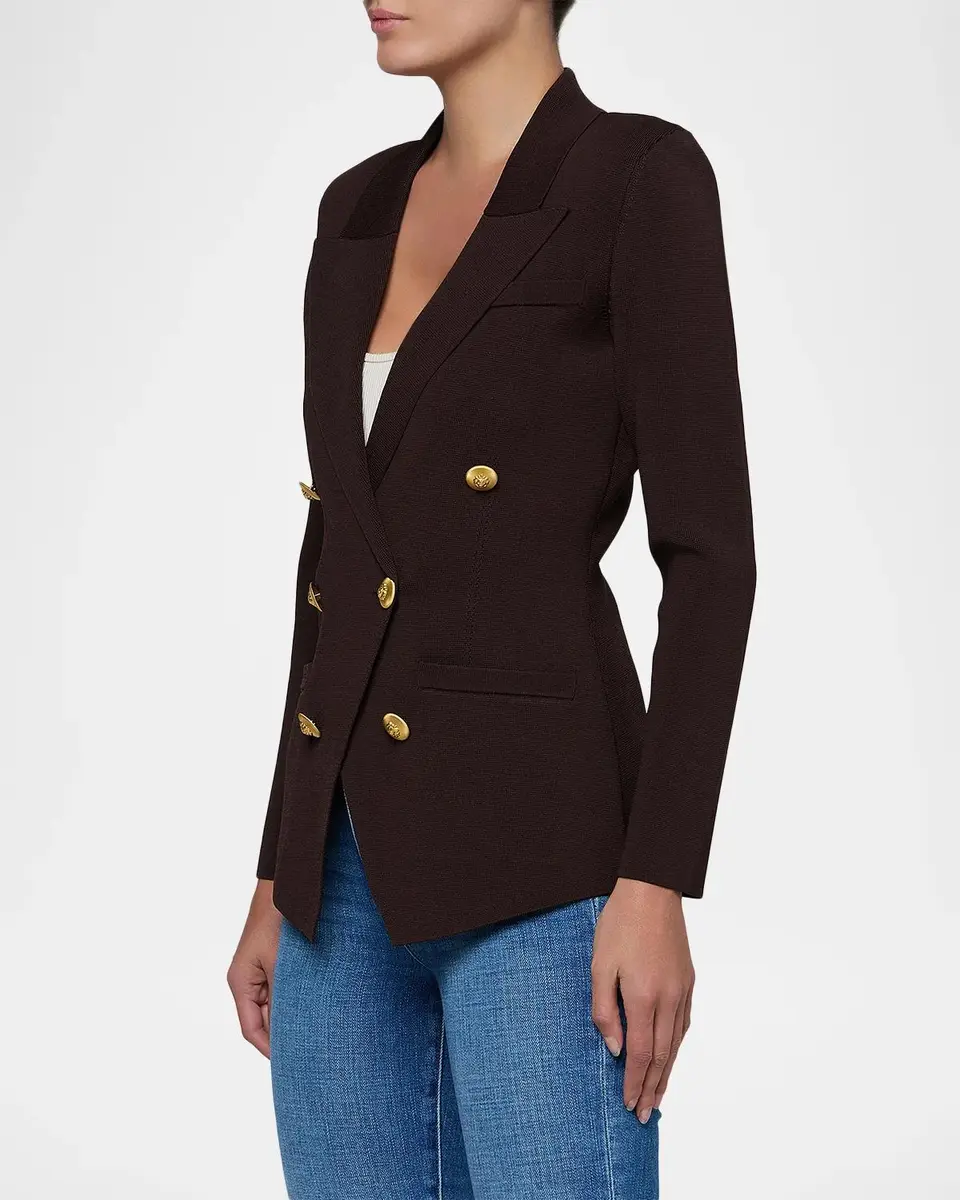 L'Agence Amelia Knit Double-Breasted Blazer | Thumbnail 5 L'Agence Amelia Knit Double-Breasted Blazer | Thumbnail 5