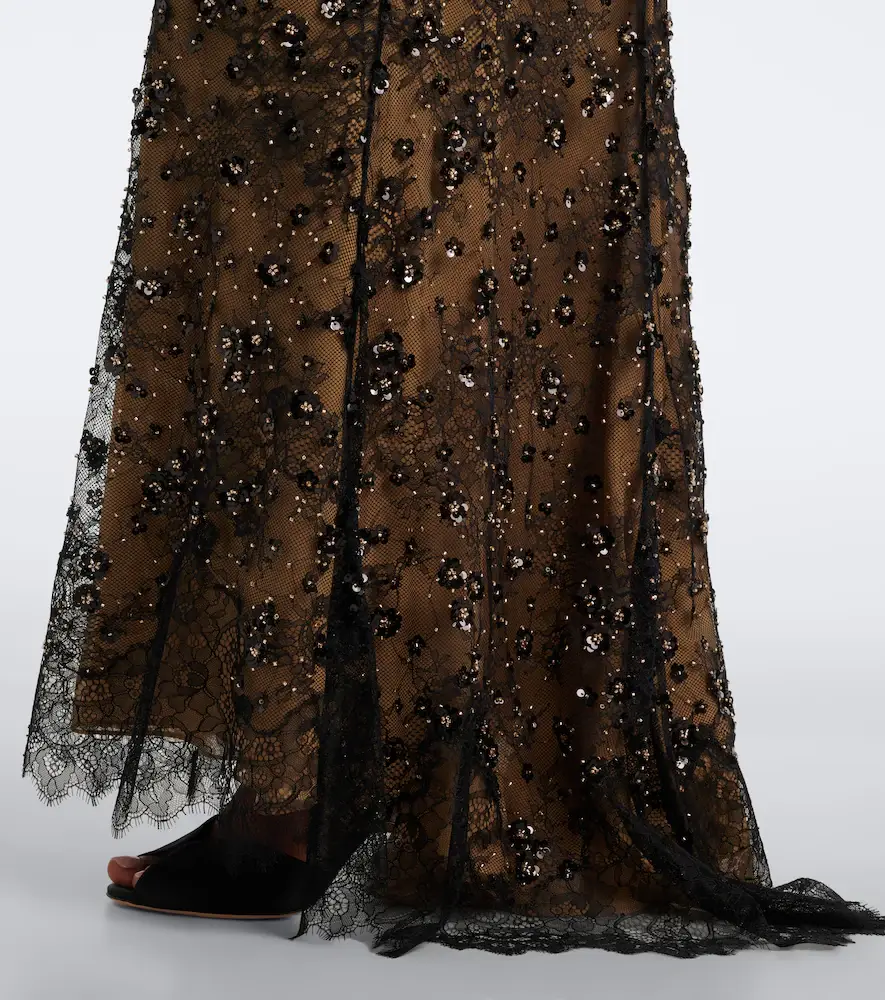 Elie Saab Sequined lace gown | Thumbnail 4 Elie Saab Sequined lace gown | Thumbnail 4