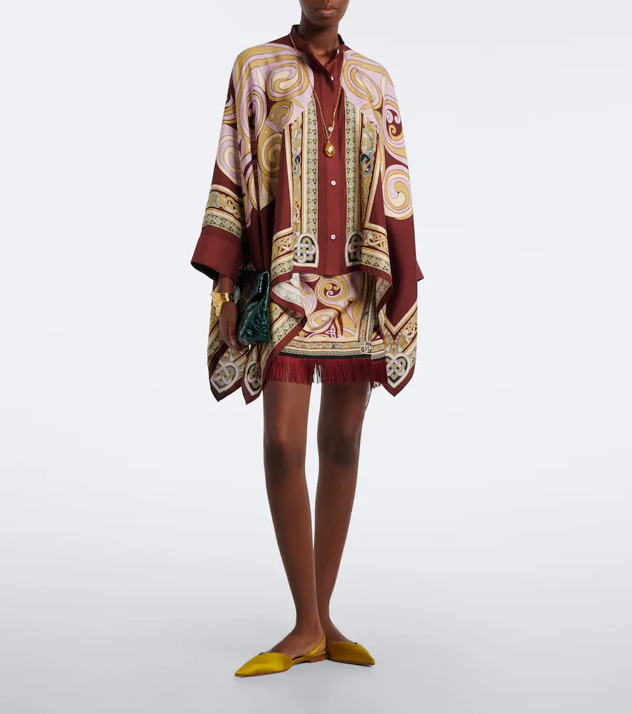 La DoubleJ Foulard printed silk twill shirt | Thumbnail 5 La DoubleJ Foulard printed silk twill shirt | Thumbnail 5