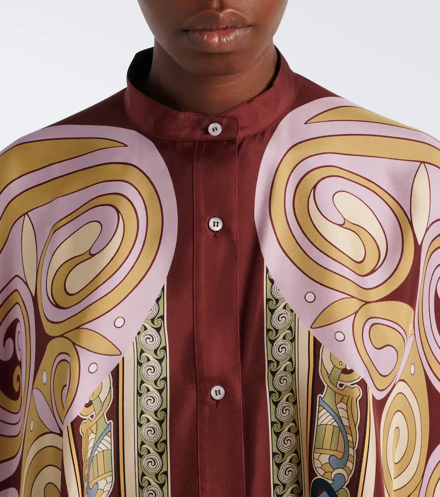La DoubleJ Foulard printed silk twill shirt | Thumbnail 6 La DoubleJ Foulard printed silk twill shirt | Thumbnail 6