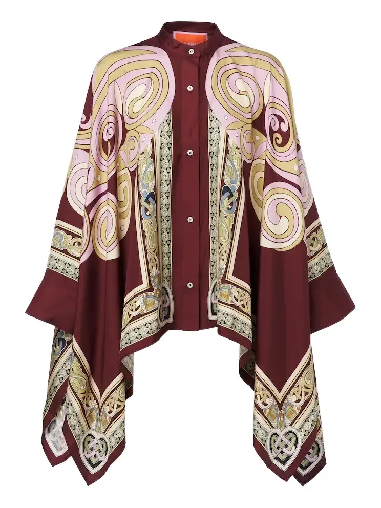 Foulard printed silk twill shirt Foulard printed silk twill shirt