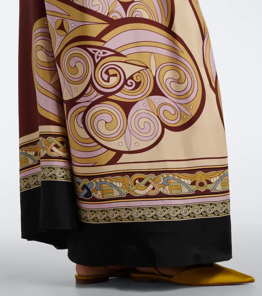 La DoubleJ Kells printed silk twill maxi dress | Thumbnail 2