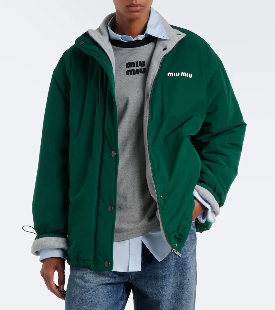Miu Miu Logo technical jacket | Thumbnail 3 Miu Miu Logo technical jacket | Thumbnail 3