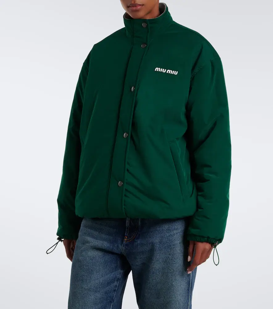 Miu Miu Logo technical jacket | Thumbnail 5 Miu Miu Logo technical jacket | Thumbnail 5