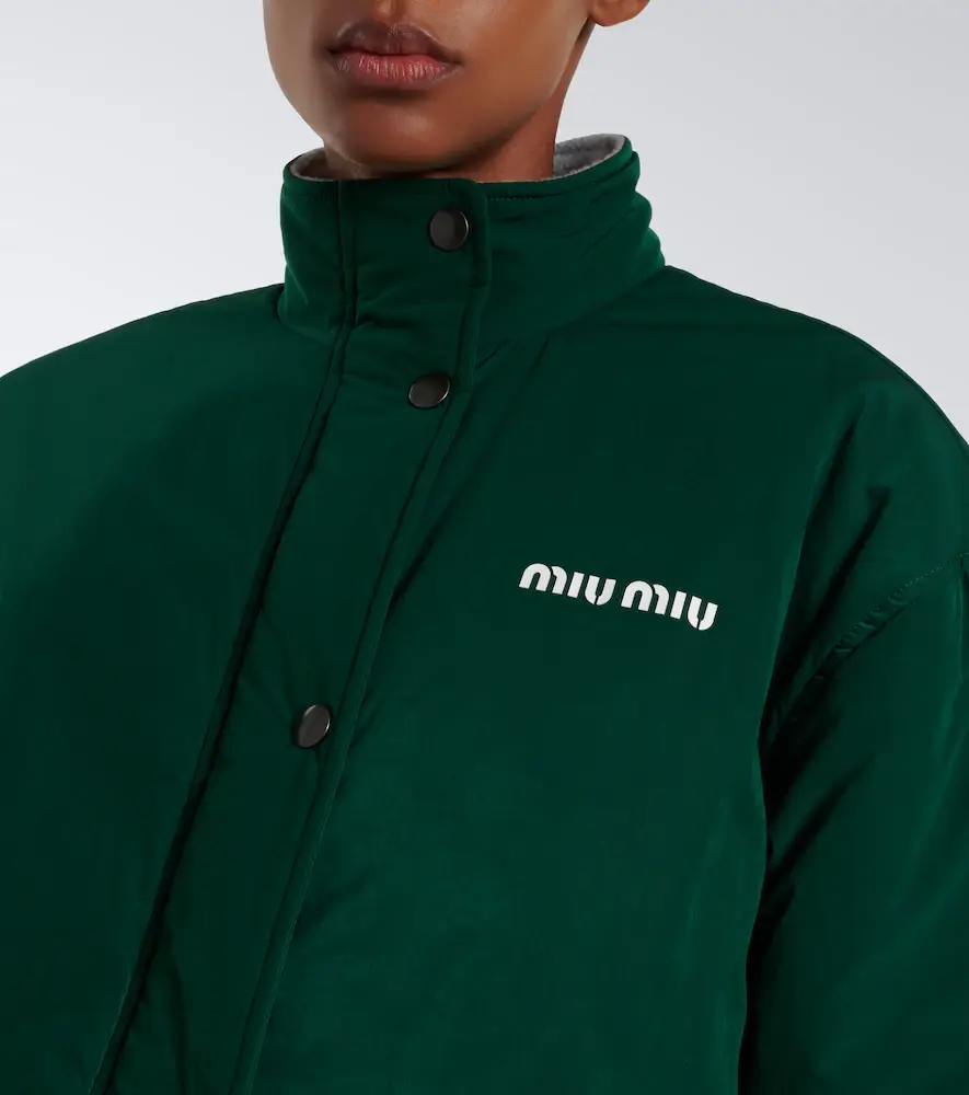 Miu Miu Logo technical jacket | Thumbnail 7 Miu Miu Logo technical jacket | Thumbnail 7