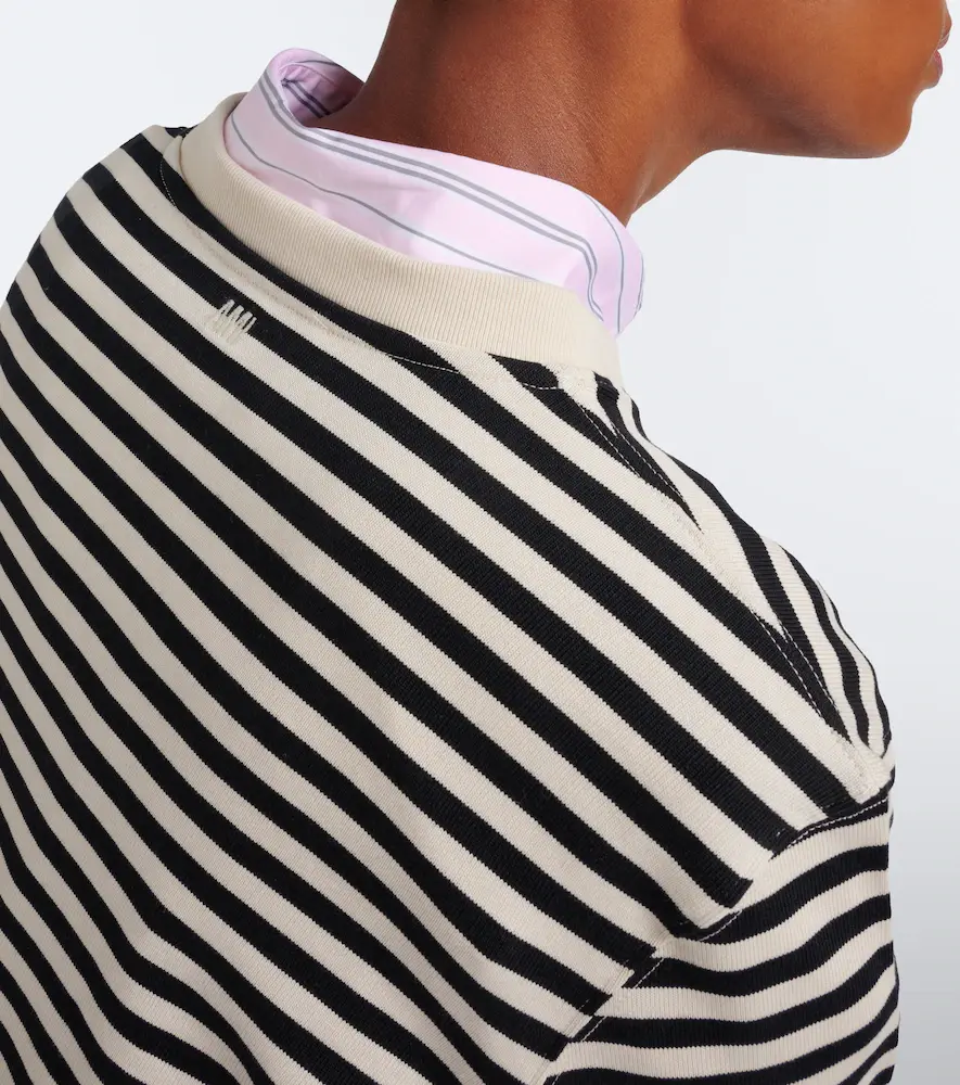 AMI PARIS Ami de Coeur striped cotton T-shirt | Thumbnail 5 AMI PARIS Ami de Coeur striped cotton T-shirt | Thumbnail 5