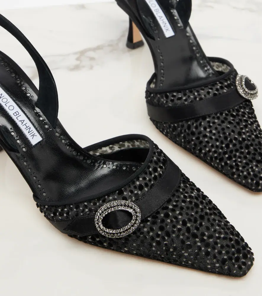 Manolo Blahnik Zutosli embellished slingback pumps | Thumbnail 3
